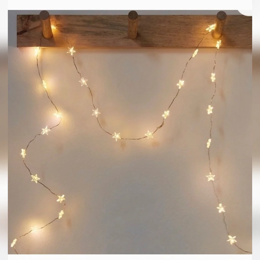 Free People Starry String Lights Mini White 7' Copper Wire With 3 Batteries NWT - Picture 16 of 16